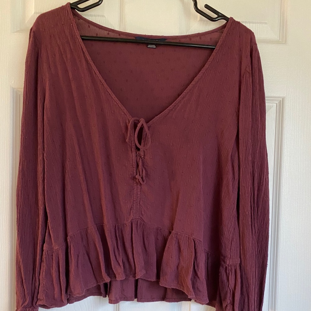 Maroon American eagle dress top